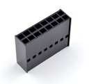 Carcasa de conector Molex 16 contactos, 2 filas, paso 2.54mm