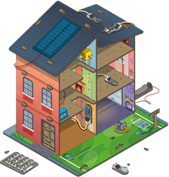 [00039787] Práctica de Casa Domótica compatible con MentorBit