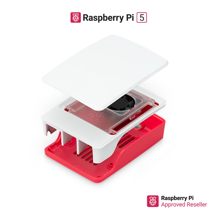 Carcasa Oficial de Raspberry Pi 5 metálica con ventilador